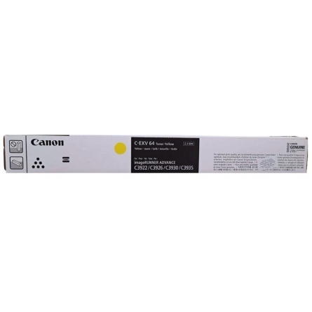 Cartouche de toner de marque Canon CEXV 64 Jaune/Yellow 5756C002