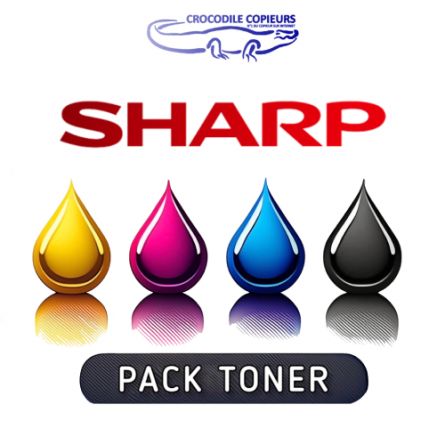 Pack Toner Sharp BPGT70 | 4 couleurs