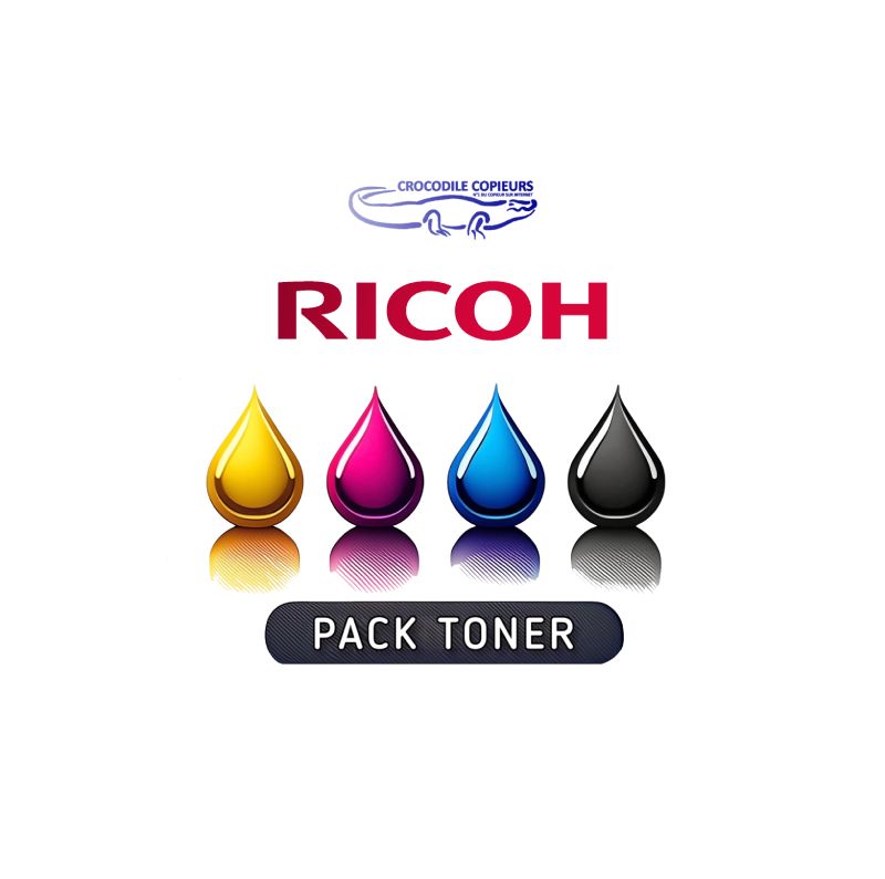 Pack Toner pour Ricoh MP C2050 , 4 couleurs