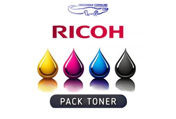 Pack Toner pour Ricoh MP C2050 , 4 couleurs