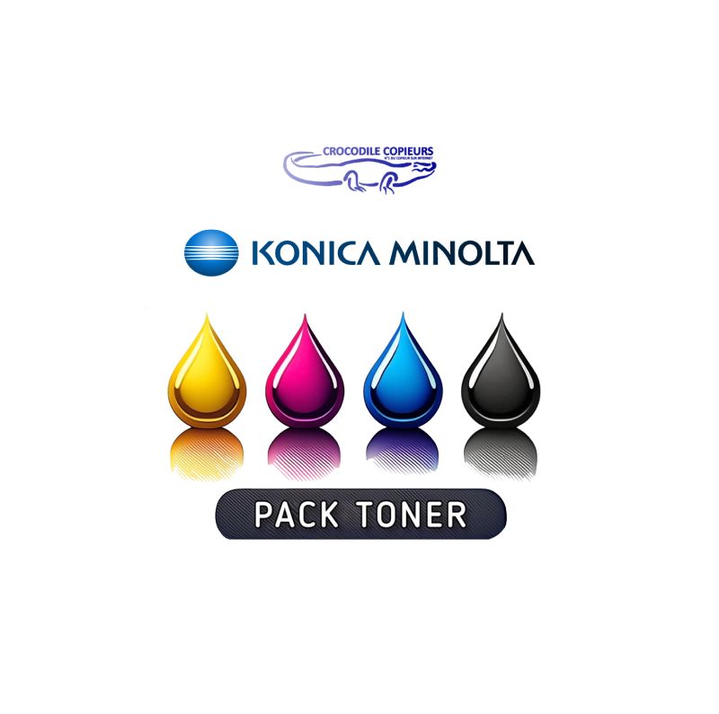 Pack Toner Konica-Minolta TN-613 , 4 couleurs