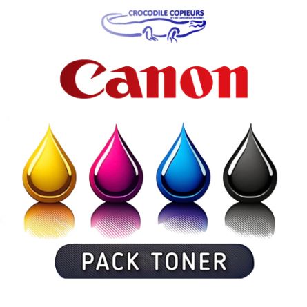 Pack Toner Compatible C-EXV34 , 4 couleurs