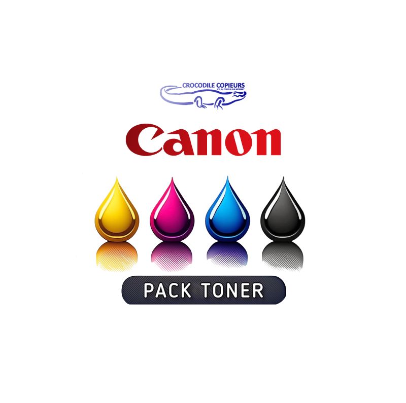 Pack Toner Canon 034, 4 couleurs